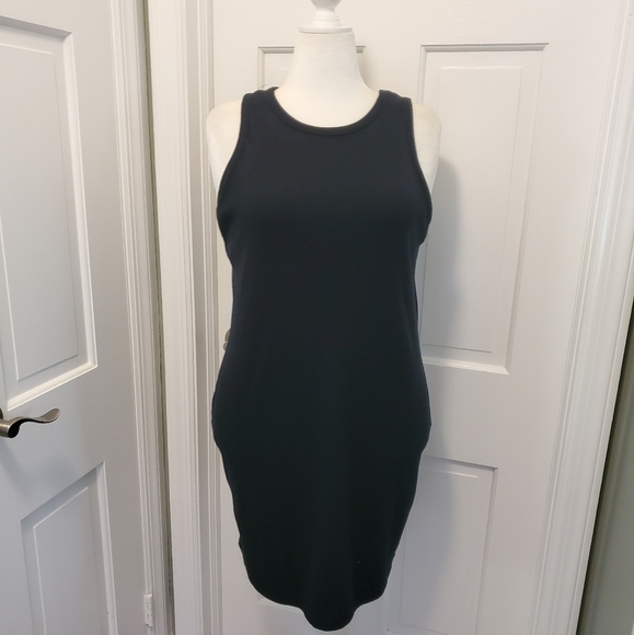 NWT A New Day Black Ribbed Knit Sleeveless Tank Dress Size XXL, Casual - Picture 1 of 7